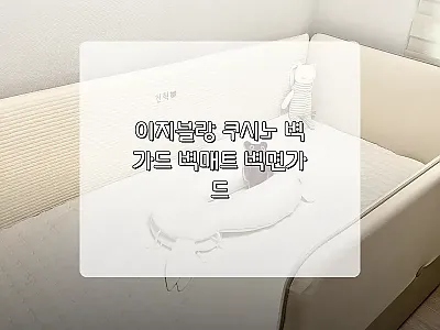 이지블랑 쿠시노 벽가드 벽매트 사용후 관련 이미지